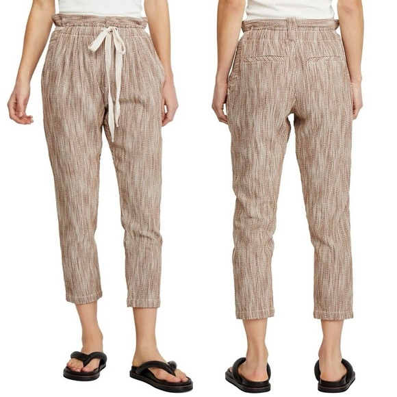 Free People Pants - Free People Caraway Light At Sunrise High-Rise Cropped Pants